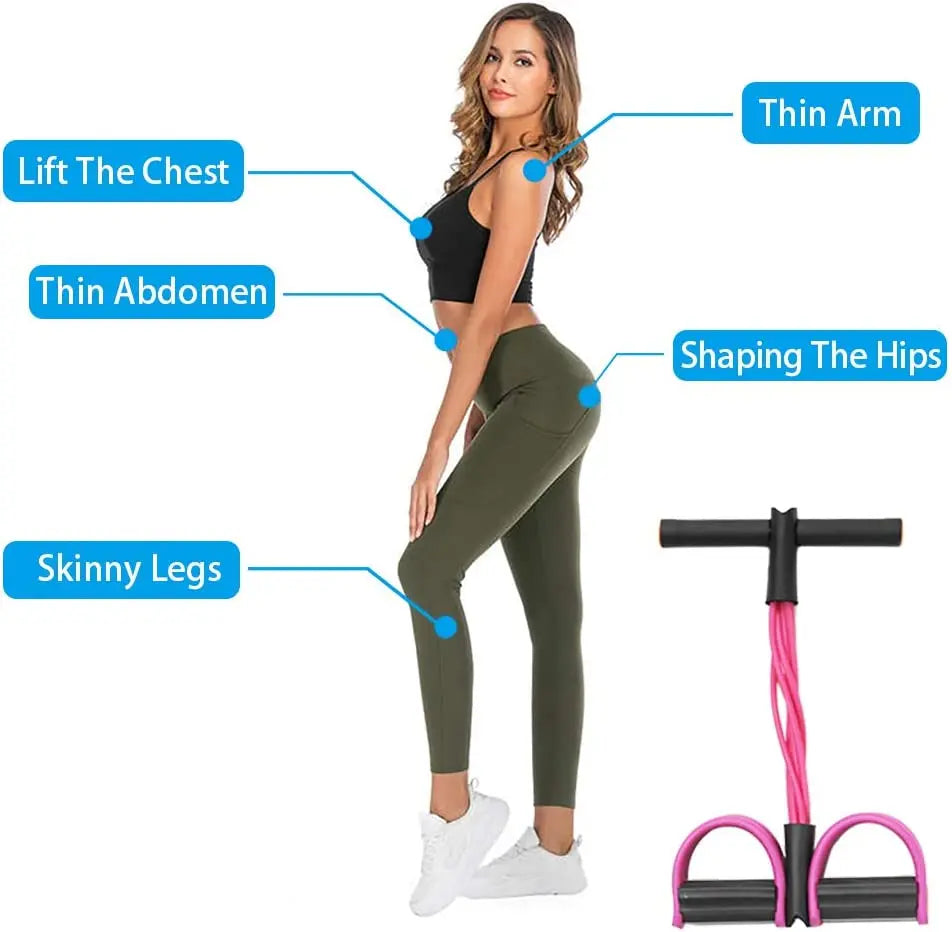 Premium Full Body Pull Reducer Training Bands with Sweat Belt