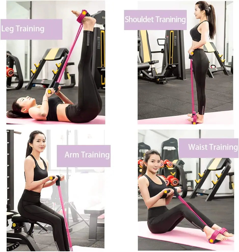 Premium Full Body Pull Reducer Training Bands with Sweat Belt