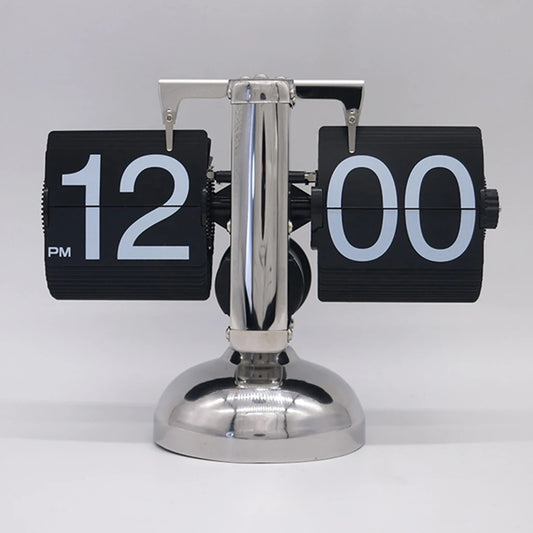 Perpetual Stainless Steel Flipping Clock to Brighten up Your Work Space