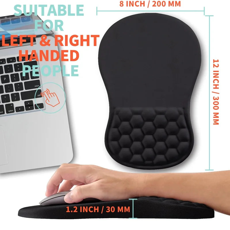 Memory Foam Mouse Pad with Wrist Support
