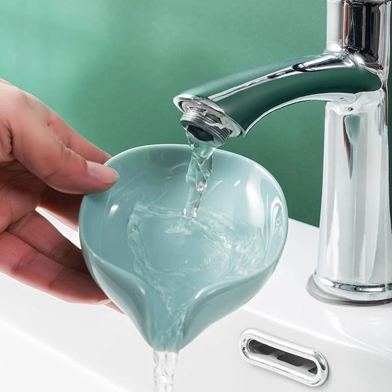 Elegant Leaf Shaped Soap Holder with Drainage