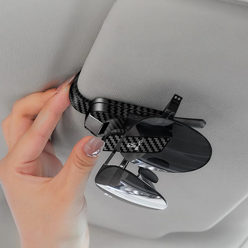 Premium Carbon Fiber Eyeglass Clip for Car Visor